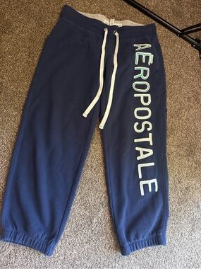 Aeropostale' Navy Logo Sweatpants
